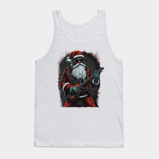 Guitar Santa Tank Top